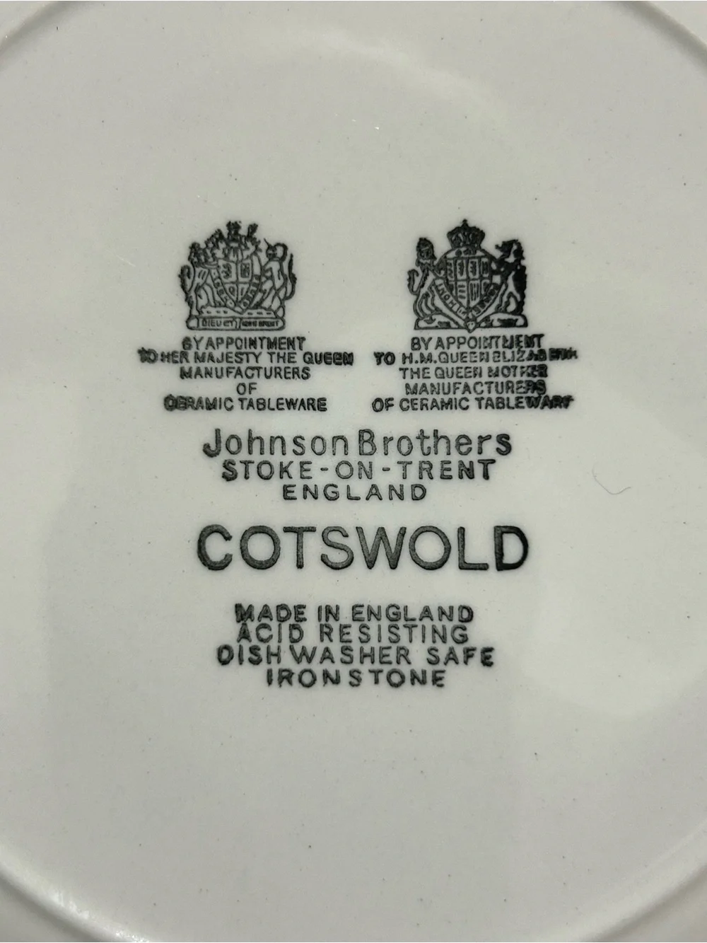 Johnson Brothers COTSWOLD Stoke on Trent~Brown~Ironstone~1 Salad Plate